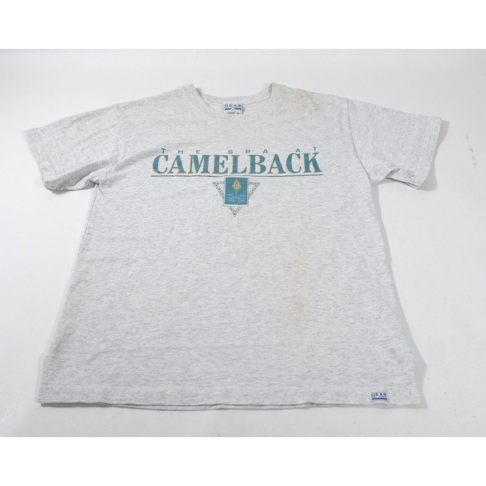 Gear For Sports T-Shirt Mens L Gray The Spa At Camelback Vintage 90s Graphic Tee